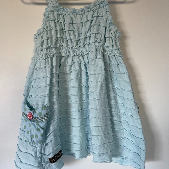 Matilda Jane Light Blue Ruffle Dress - size 18-24M - Picture 2 of 5